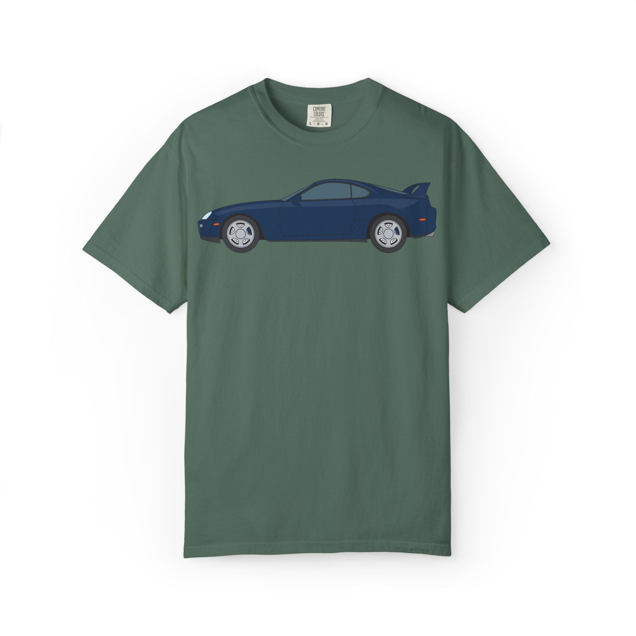 Toyota Supra MK4 Royal Sapphire  — T-Shirt — Retro Car Graphic Tee