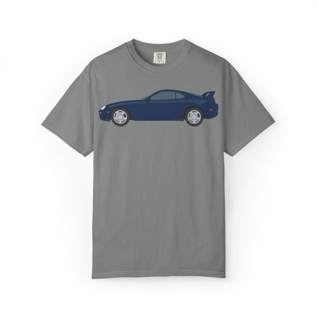 Toyota Supra MK4 Royal Sapphire  — T-Shirt — Retro Car Graphic Tee