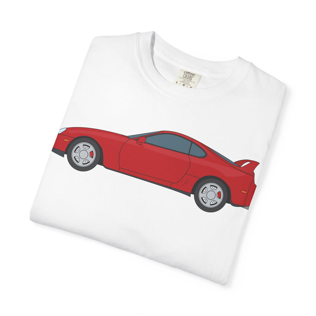 Toyota Supra MK4 Super Red ll  — T-Shirt — Retro Car Graphic Tee