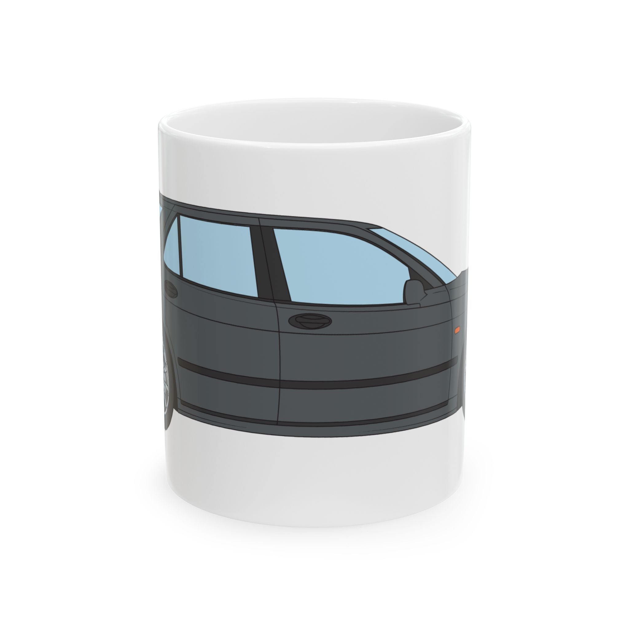 Saab 9-5 OG Aero Wagon Steel Grey — Ceramic Mug — Coffee Cup (11oz & 15oz)