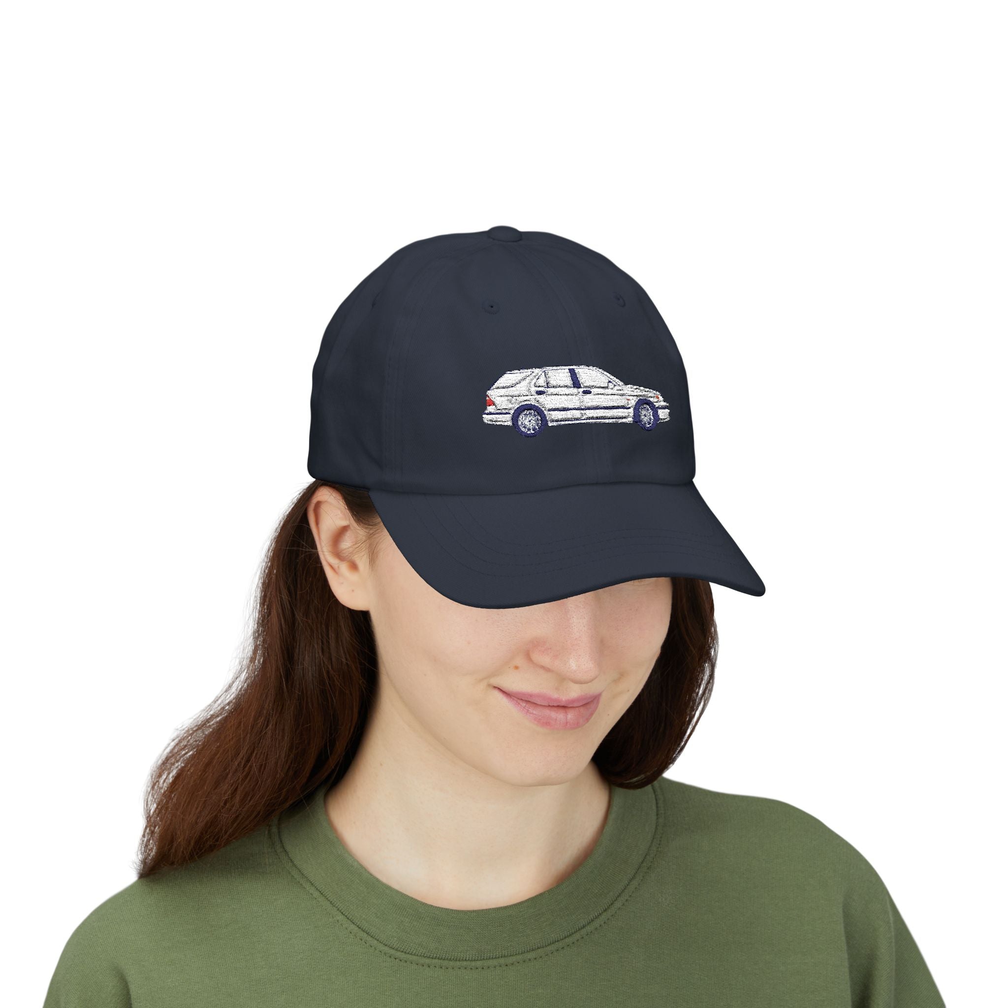 Saab 9-5 OG Aero Wagon Artic White — Car Baseball Hat — Caps