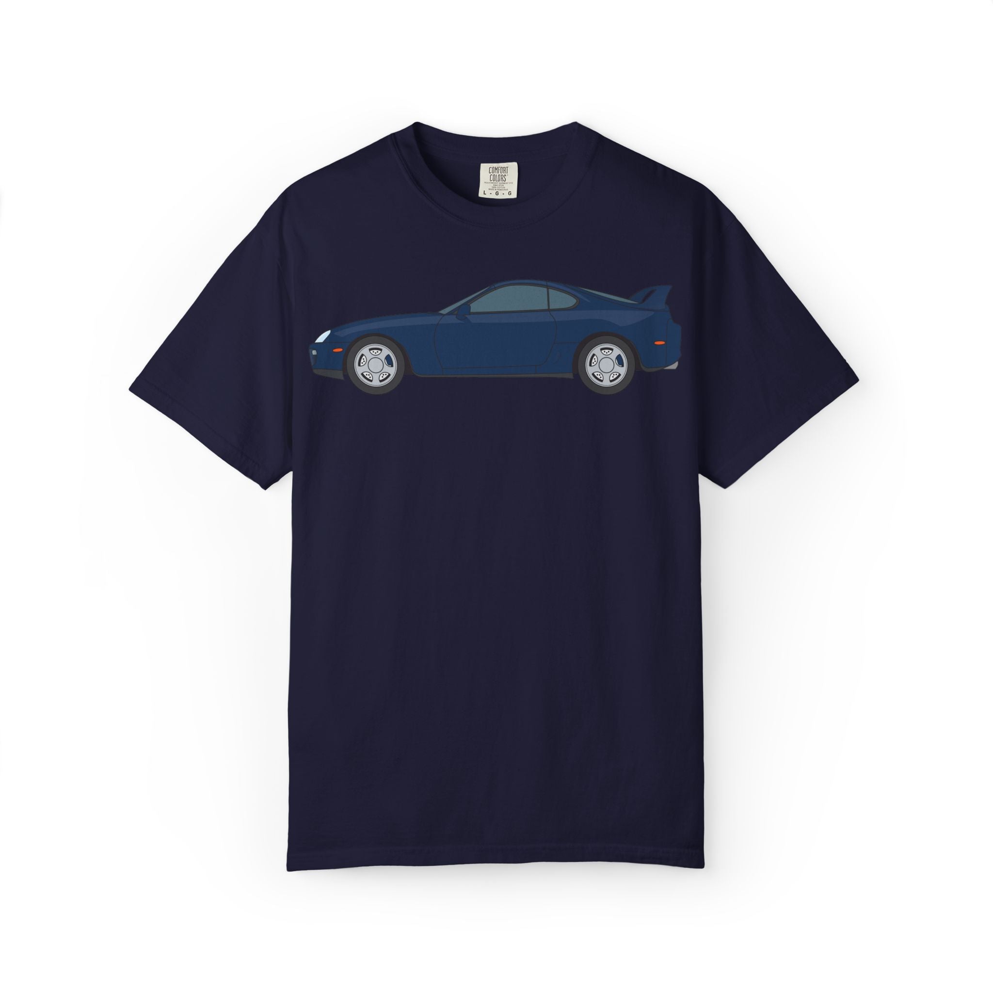 Toyota Supra MK4 Royal Sapphire  — T-Shirt — Retro Car Graphic Tee