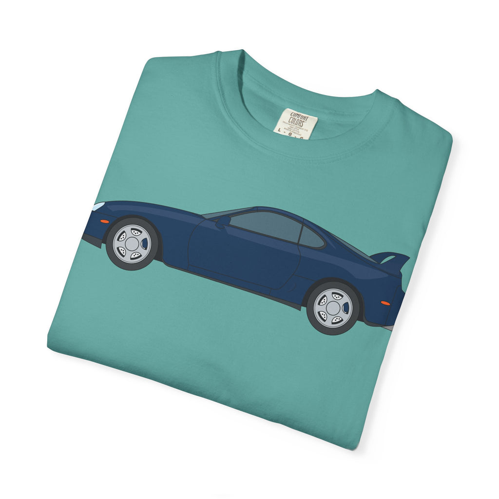 Toyota Supra MK4 Royal Sapphire  — T-Shirt — Retro Car Graphic Tee