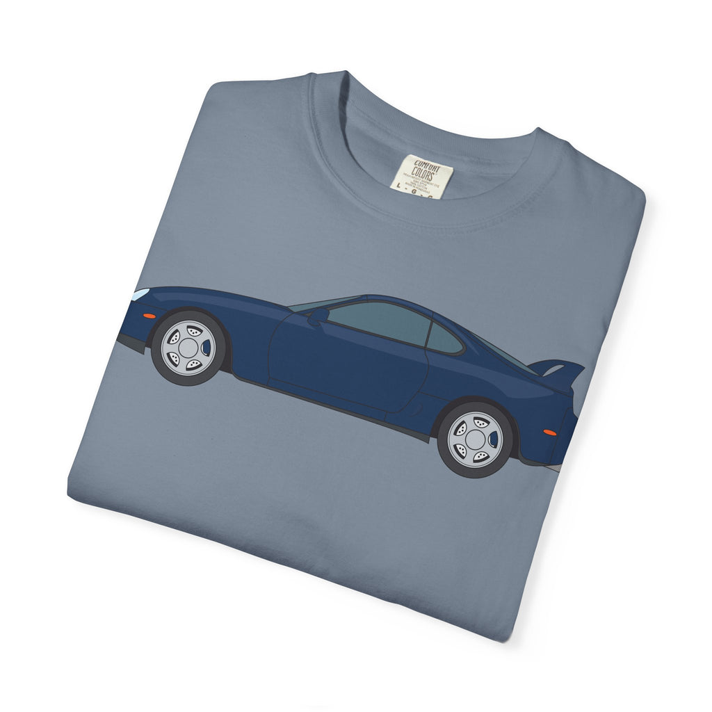Toyota Supra MK4 Royal Sapphire  — T-Shirt — Retro Car Graphic Tee