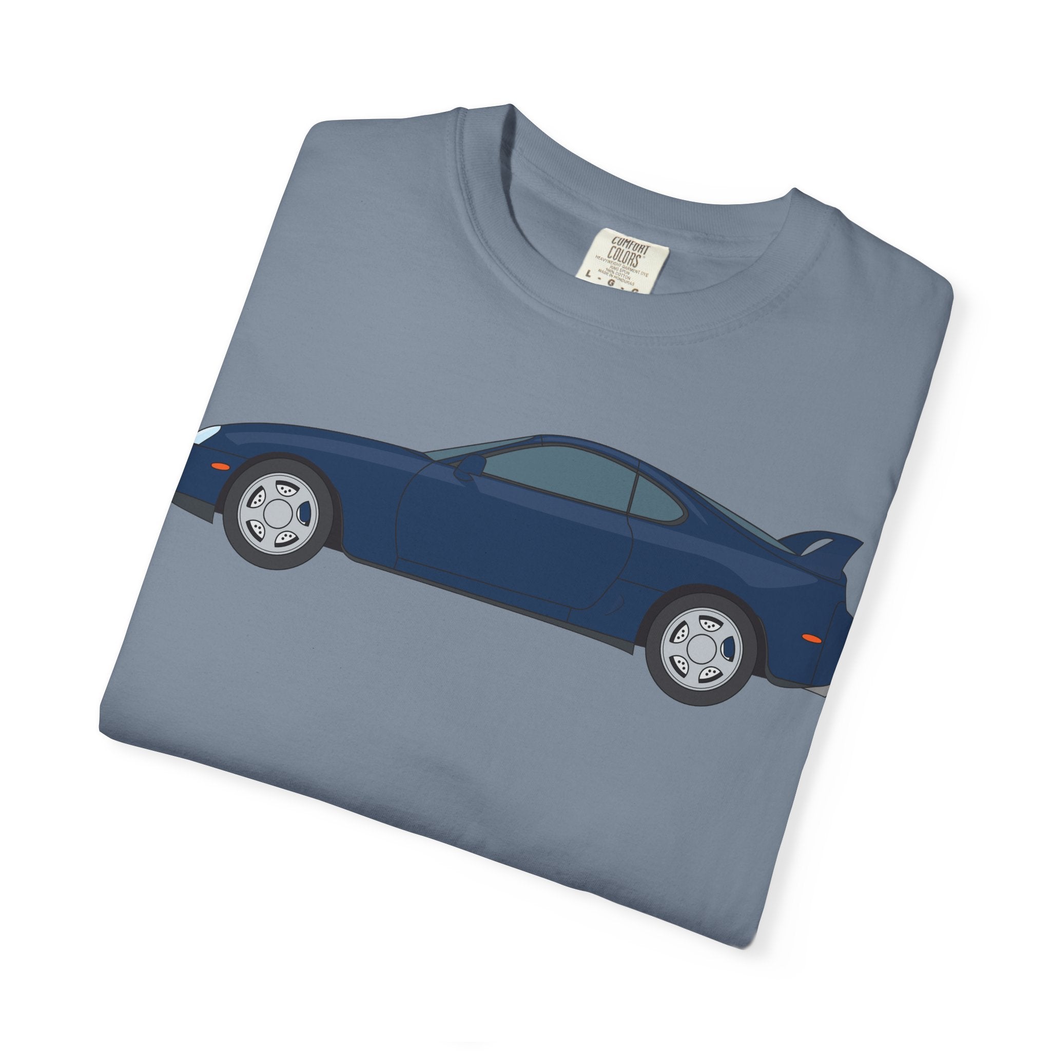 Toyota Supra MK4 Royal Sapphire  — T-Shirt — Retro Car Graphic Tee