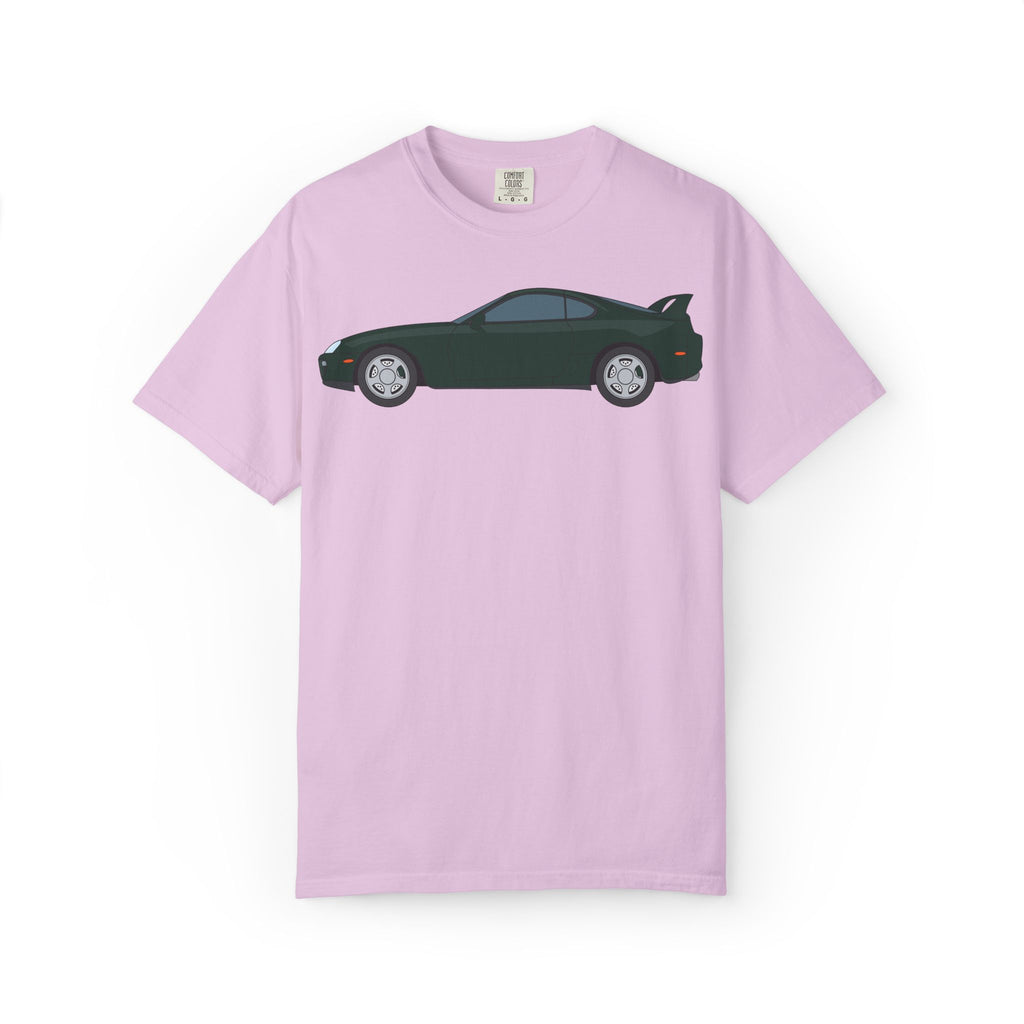 Toyota Supra MK4 Dark Green Mica  — T-Shirt — Retro Car Graphic Tee