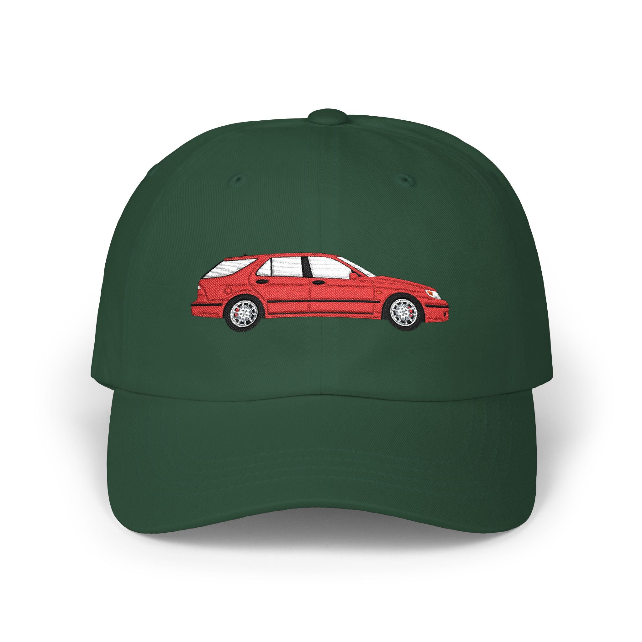 Saab 9-5 OG Aero Wagon Laser Red — Car Baseball Hat — Caps