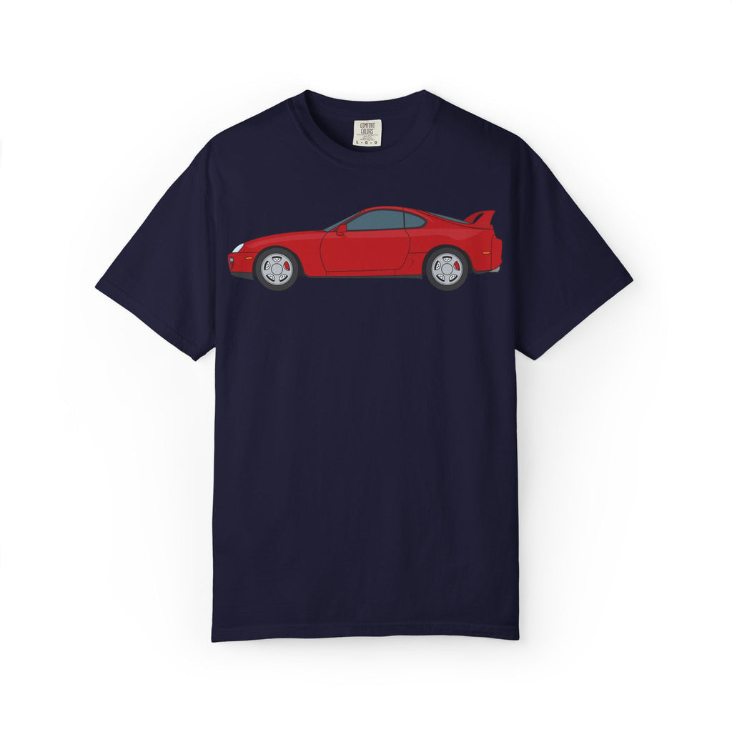Toyota Supra MK4 Super Red ll  — T-Shirt — Retro Car Graphic Tee