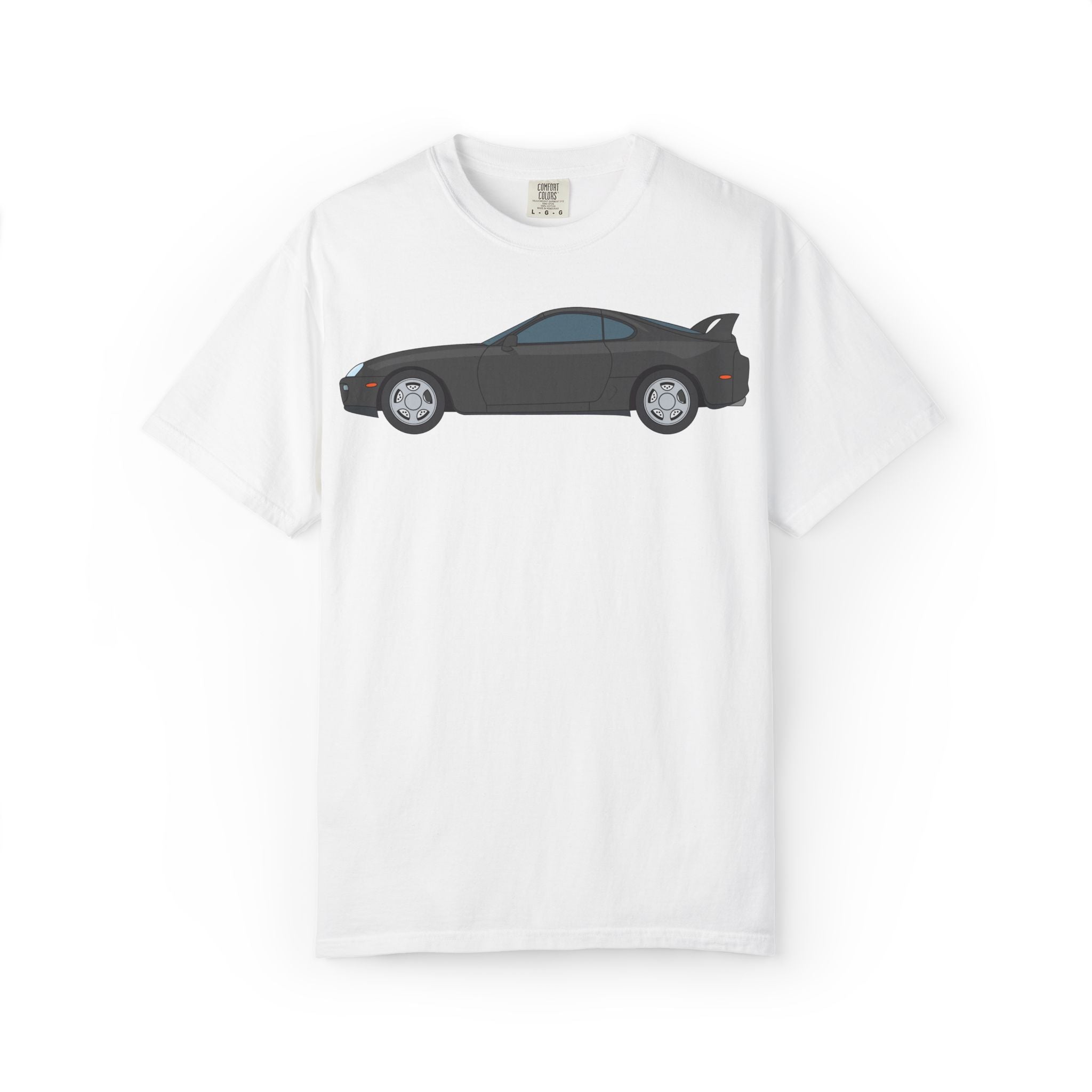 Toyota Supra MK4 Anthracite  — T-Shirt — Retro Car Graphic Tee
