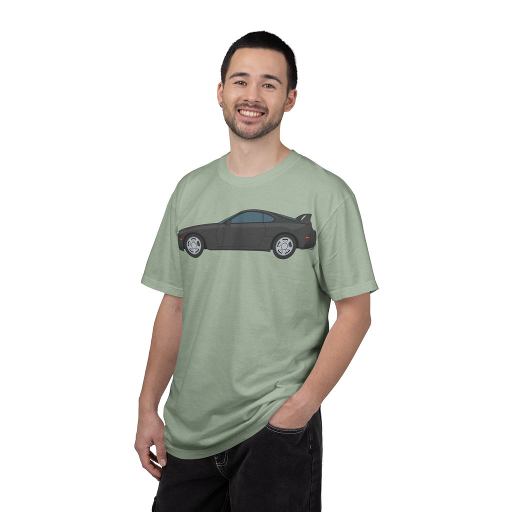 Toyota Supra MK4 Anthracite  — T-Shirt — Retro Car Graphic Tee