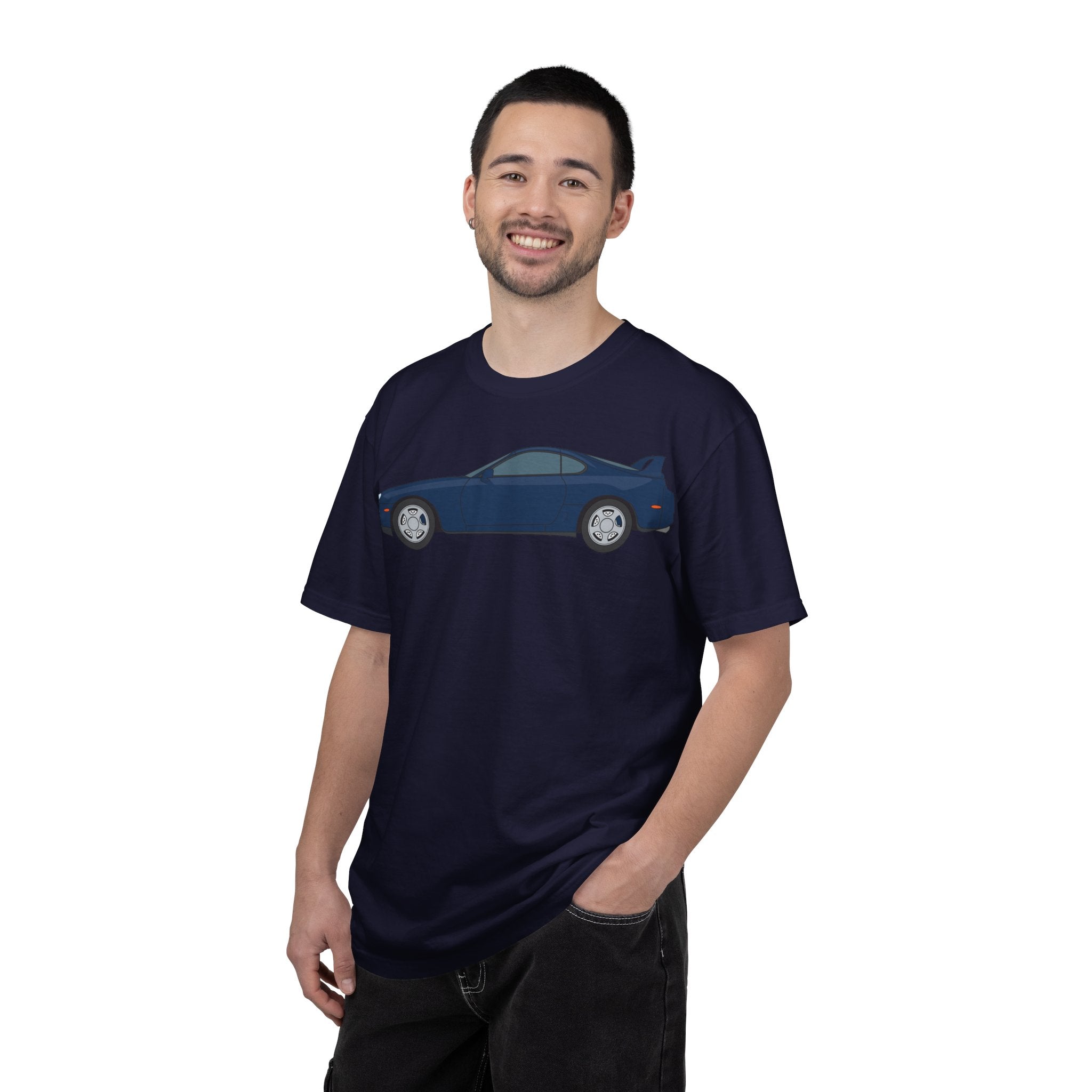Toyota Supra MK4 Royal Sapphire  — T-Shirt — Retro Car Graphic Tee