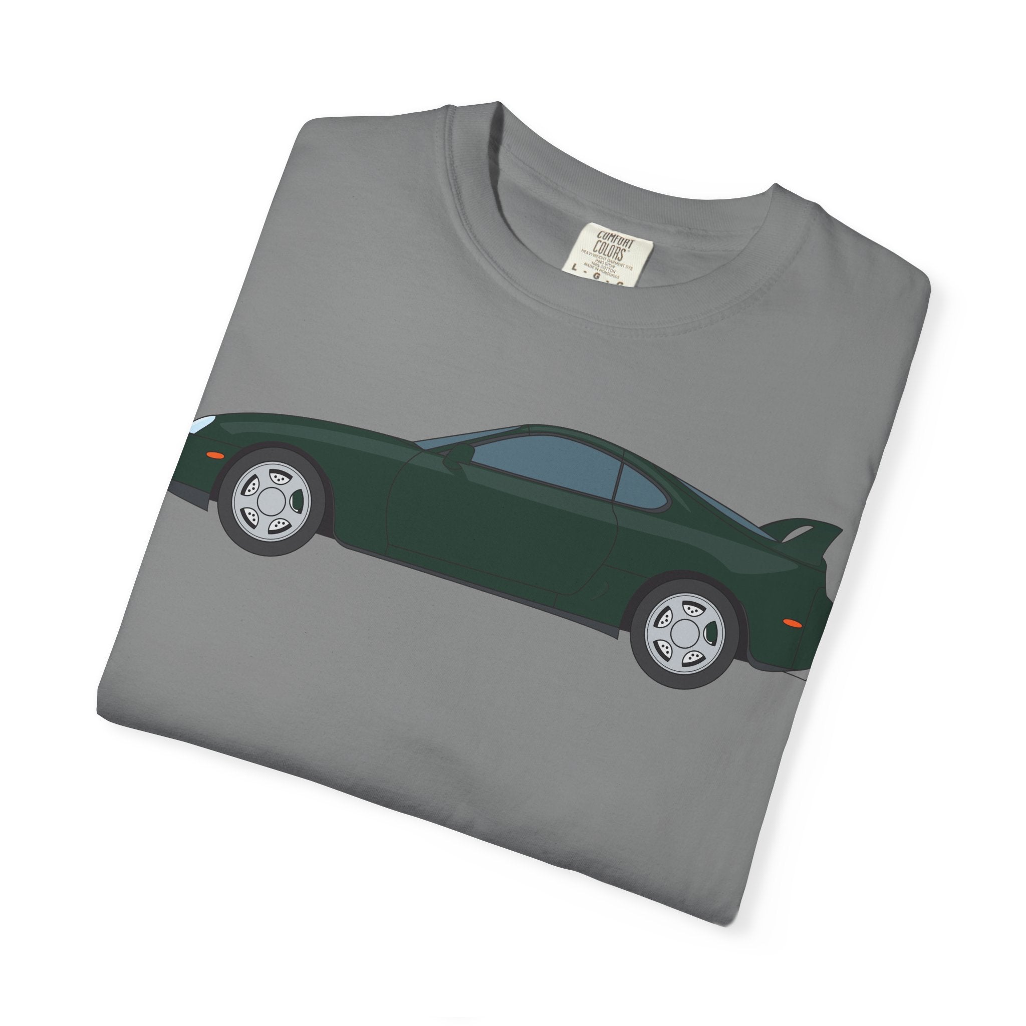 Toyota Supra MK4 Dark Green Mica  — T-Shirt — Retro Car Graphic Tee