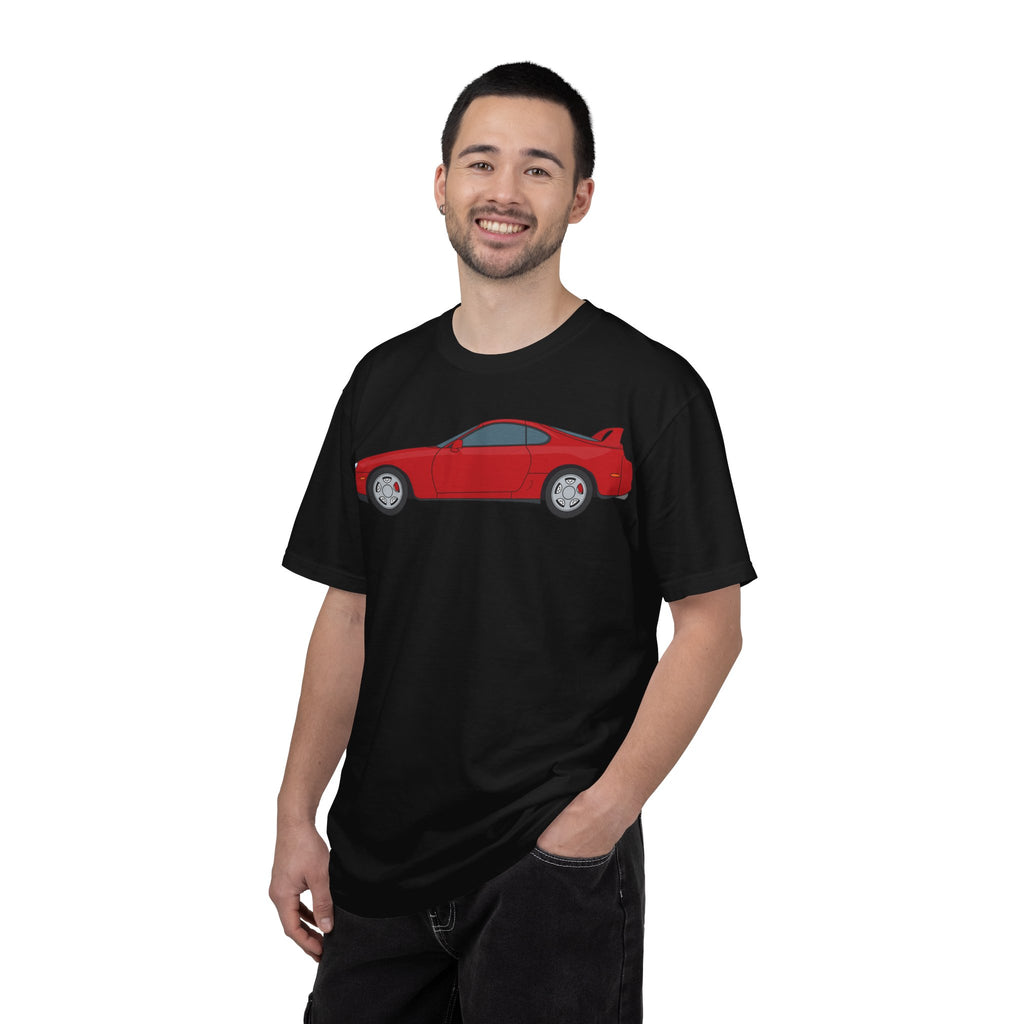 Toyota Supra MK4 Super Red ll  — T-Shirt — Retro Car Graphic Tee