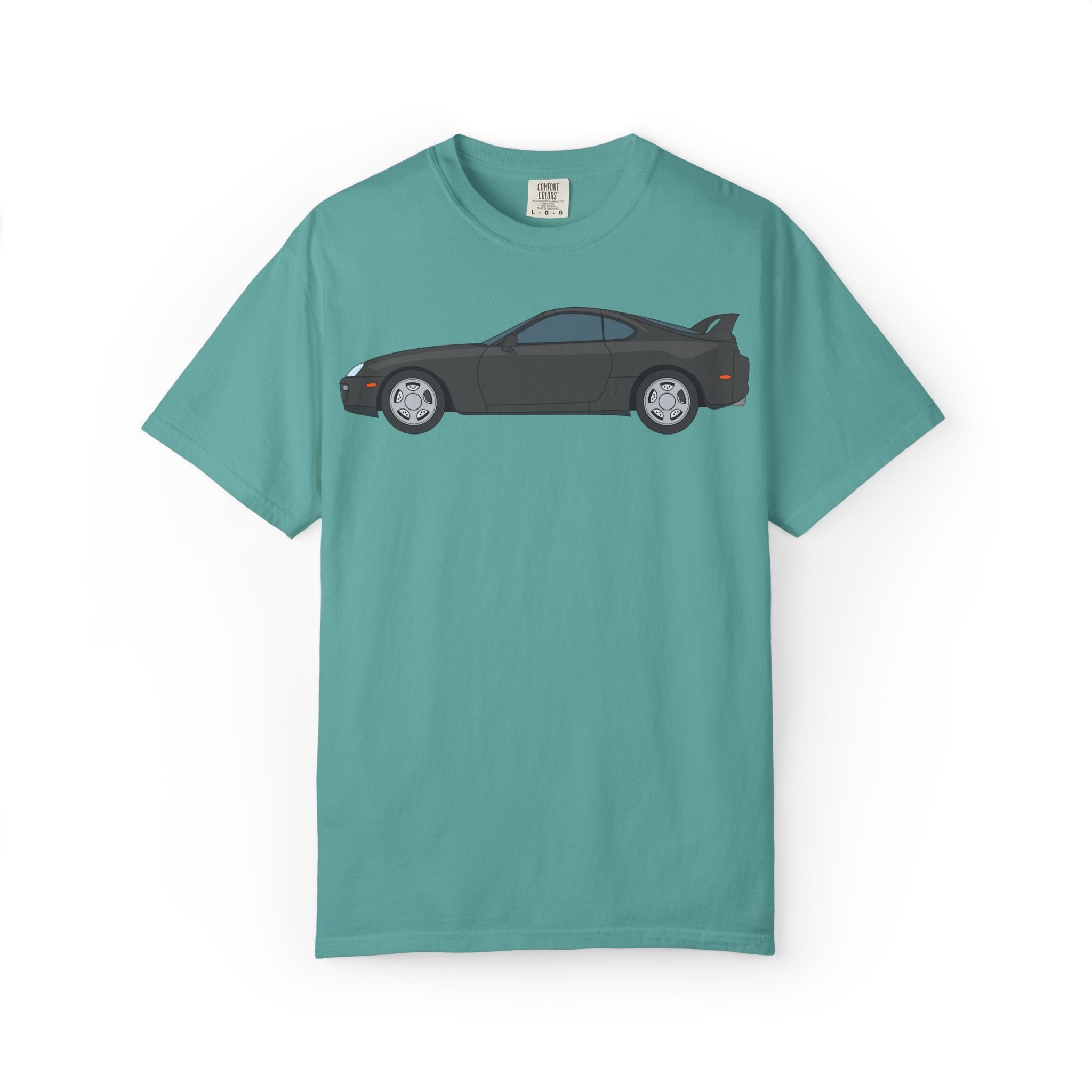 Toyota Supra MK4 Anthracite  — T-Shirt — Retro Car Graphic Tee