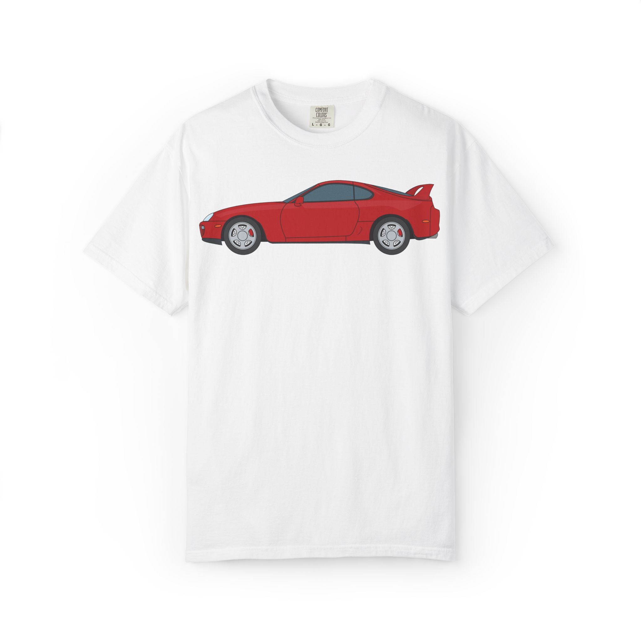 Toyota Supra MK4 Super Red ll  — T-Shirt — Retro Car Graphic Tee