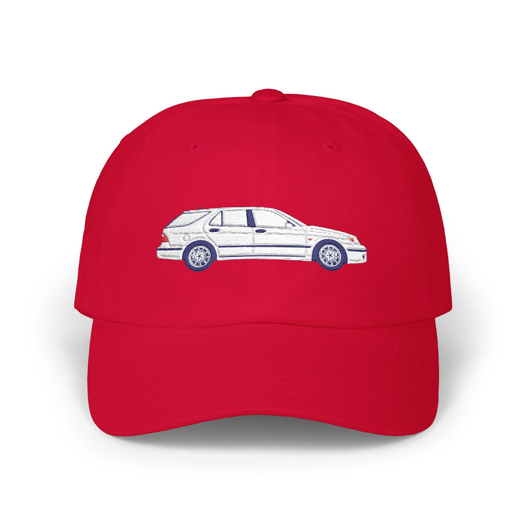 Saab 9-5 OG Aero Wagon Artic White — Car Baseball Hat — Caps