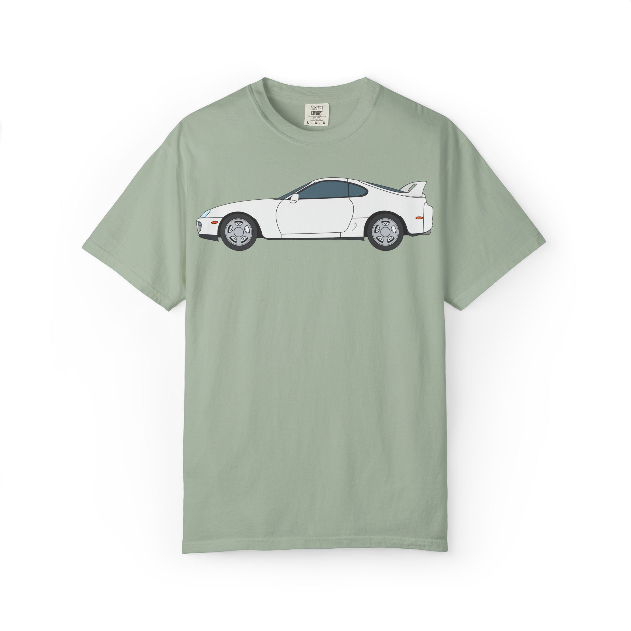 Toyota Supra MK4 Super White ll  — T-Shirt — Retro Car Graphic Tee