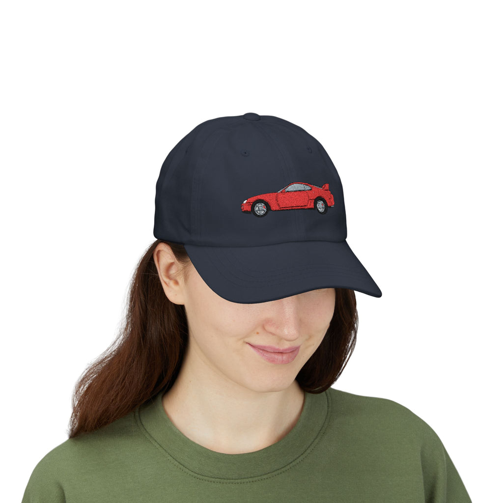 Toyota Supra MK4 Super Red ll — Car Baseball Hat — Caps