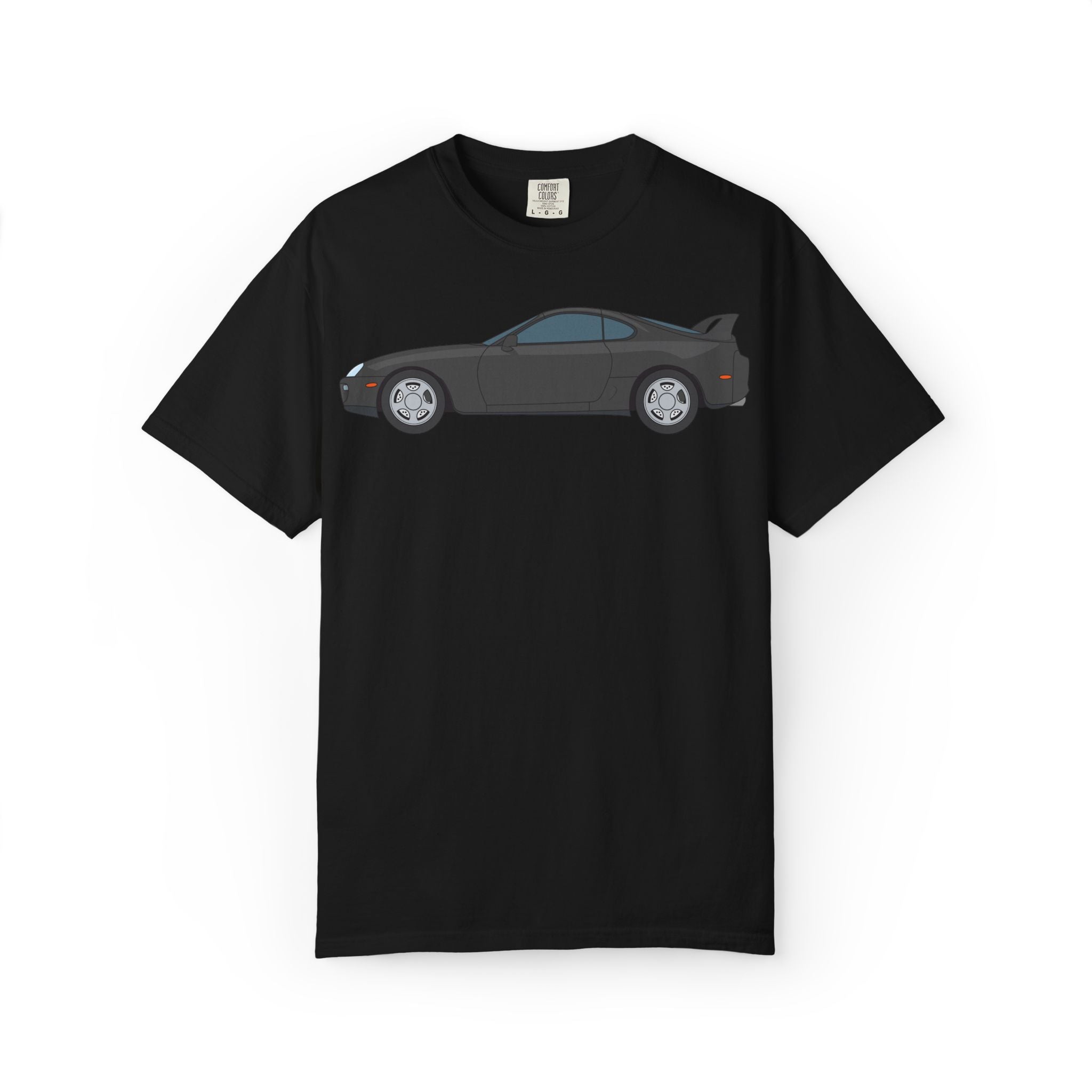 Toyota Supra MK4 Anthracite  — T-Shirt — Retro Car Graphic Tee