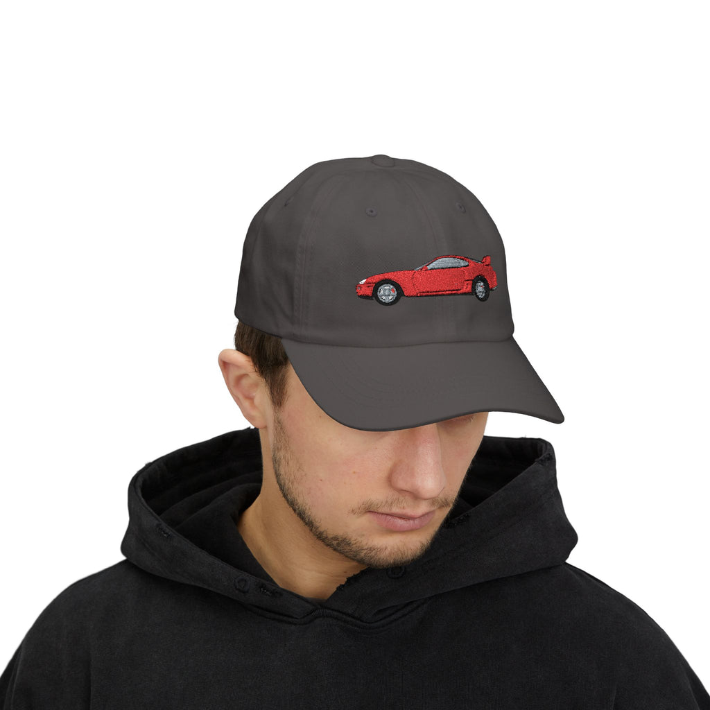 Toyota Supra MK4 Super Red ll — Car Baseball Hat — Caps