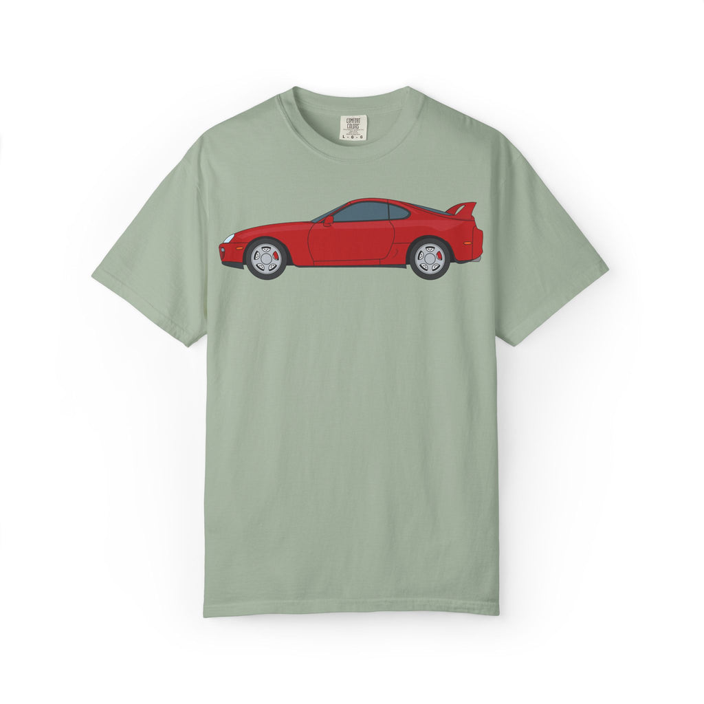 Toyota Supra MK4 Super Red ll  — T-Shirt — Retro Car Graphic Tee