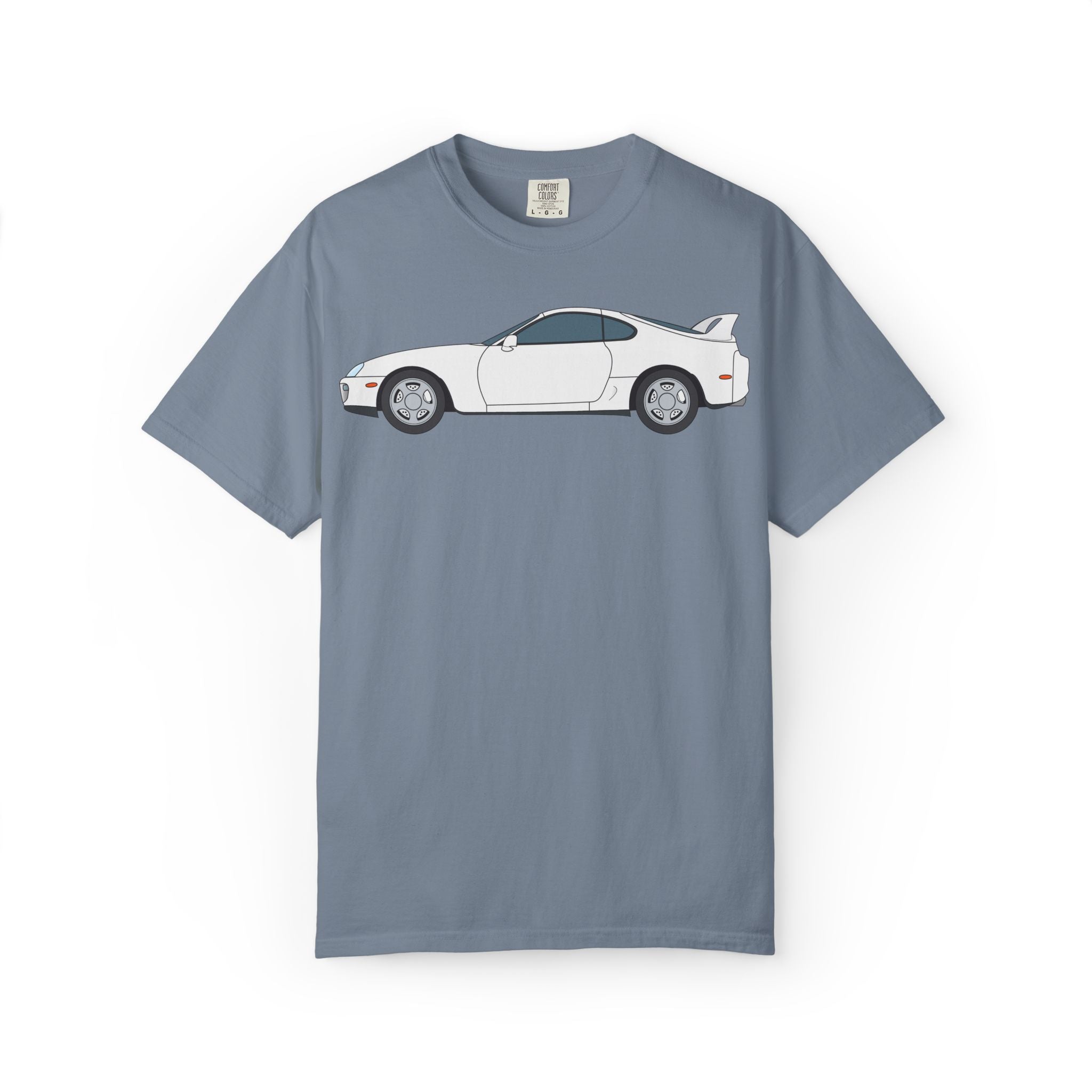 Toyota Supra MK4 Super White ll  — T-Shirt — Retro Car Graphic Tee