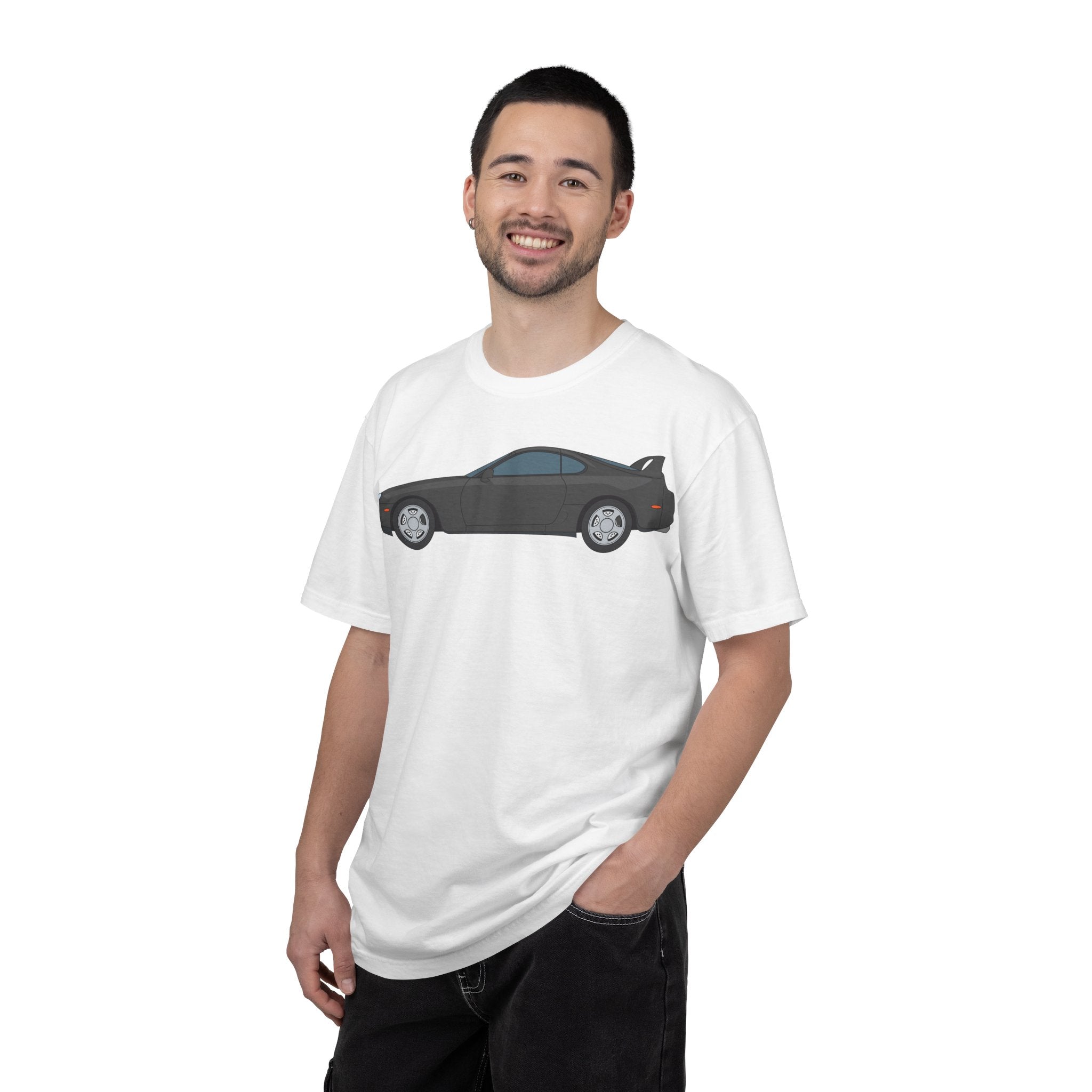 Toyota Supra MK4 Anthracite  — T-Shirt — Retro Car Graphic Tee