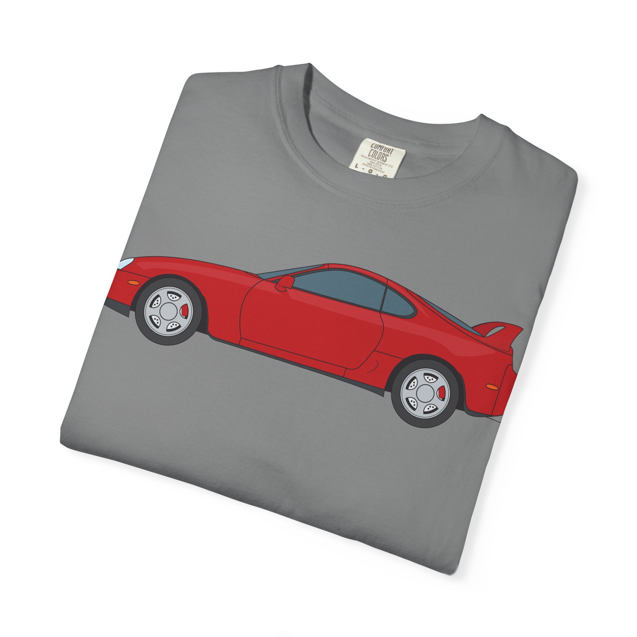 Toyota Supra MK4 Super Red ll  — T-Shirt — Retro Car Graphic Tee