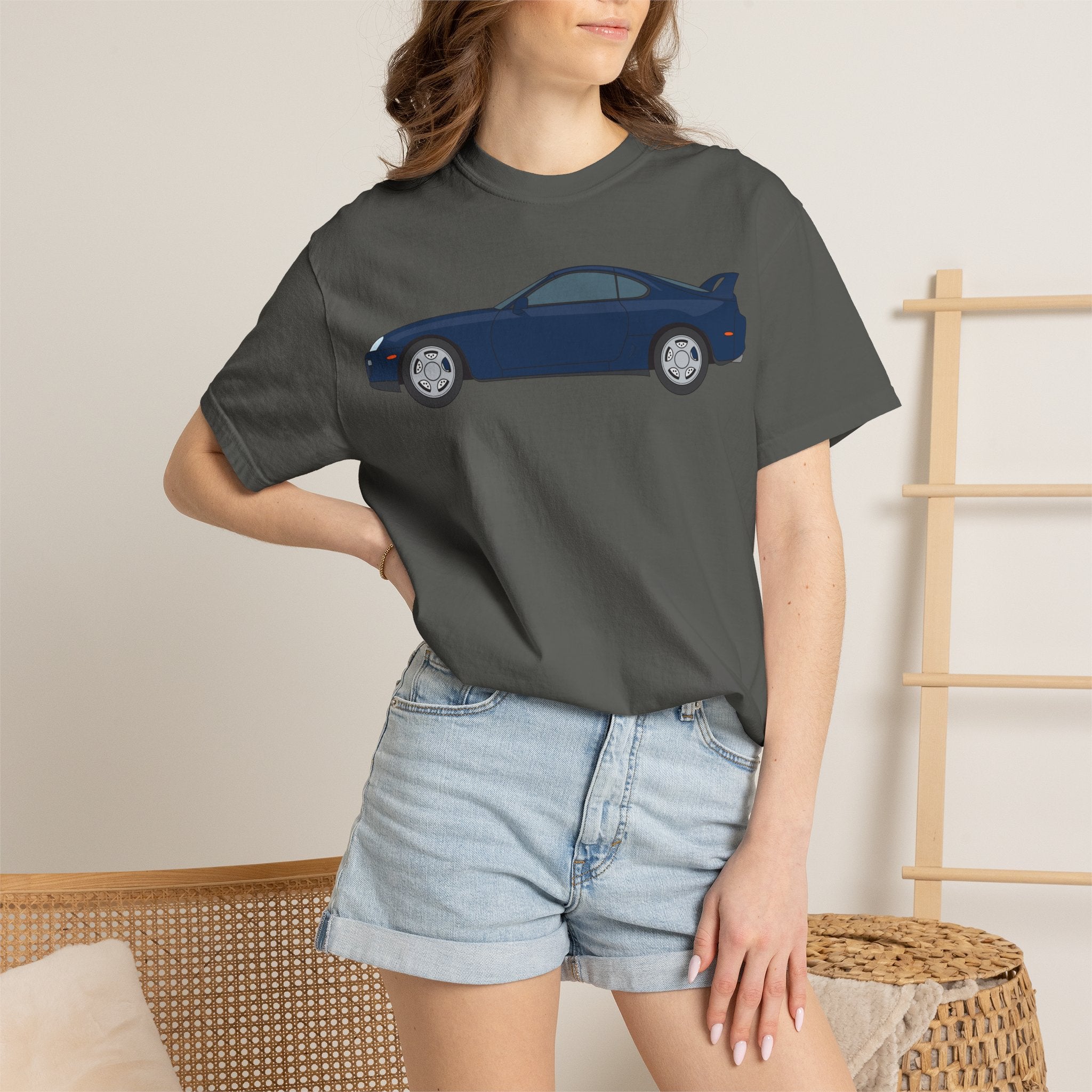 Toyota Supra MK4 Royal Sapphire  — T-Shirt — Retro Car Graphic Tee