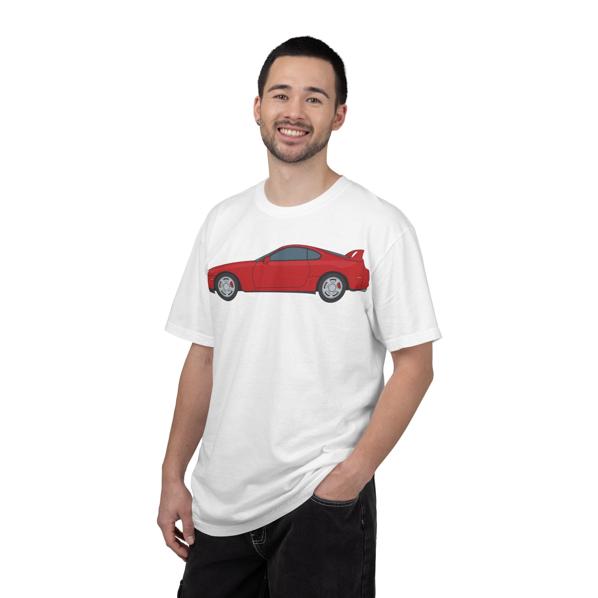Toyota Supra MK4 Super Red ll  — T-Shirt — Retro Car Graphic Tee