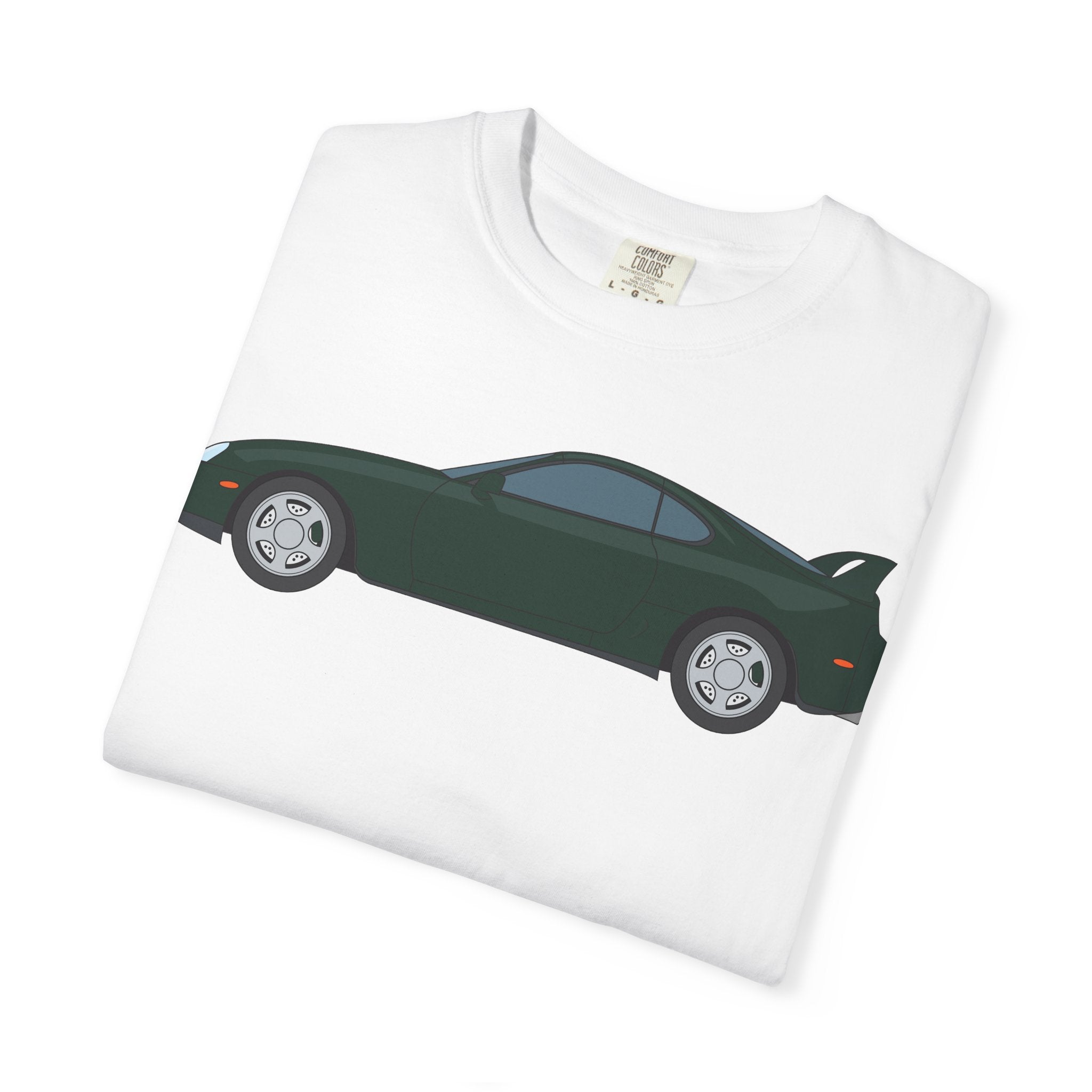 Toyota Supra MK4 Dark Green Mica  — T-Shirt — Retro Car Graphic Tee