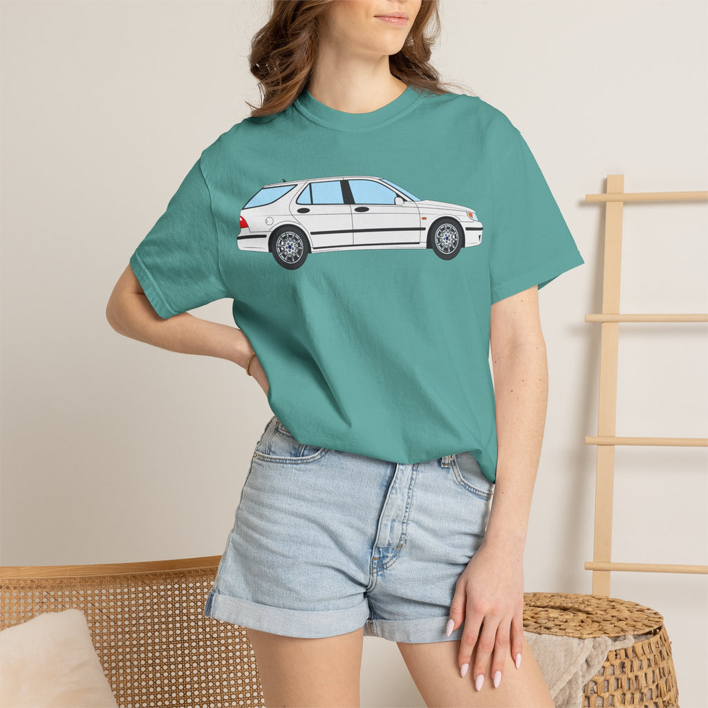 Saab 9-5 OG Aero Wagon – Arctic White T-Shirt