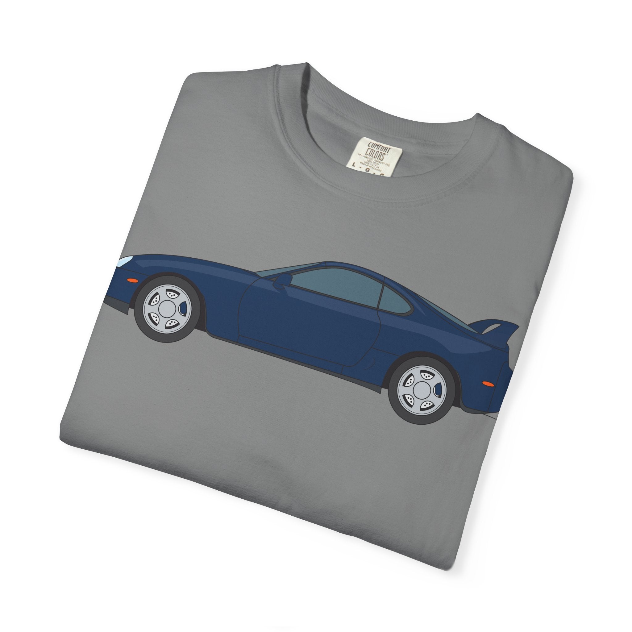 Toyota Supra MK4 Royal Sapphire  — T-Shirt — Retro Car Graphic Tee