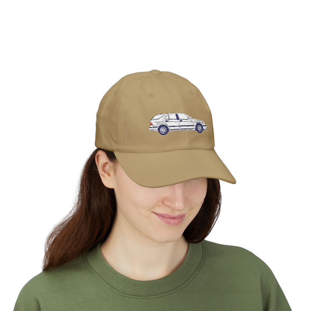 Saab 9-5 OG Aero Wagon Artic White — Car Baseball Hat — Caps