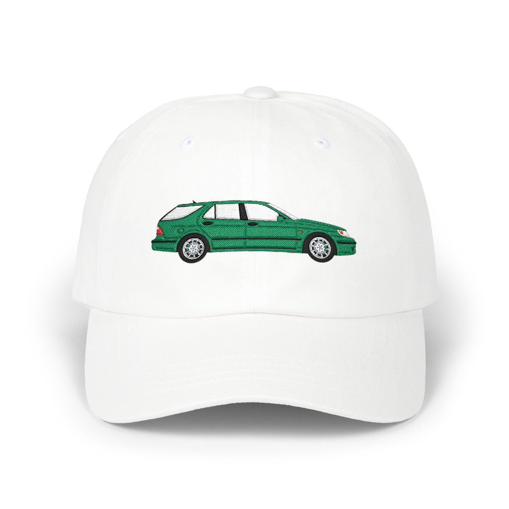 Saab 9-5 OG Aero Wagon Scarabe Green — Car Baseball Hat — Caps