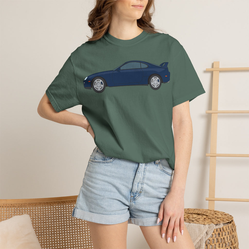 Toyota Supra MK4 Royal Sapphire  — T-Shirt — Retro Car Graphic Tee