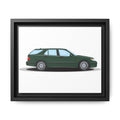 Saab 9-5 OG Aero Wagon Scarabe Green Art Print — Framed Matte Canvas Wall Decor