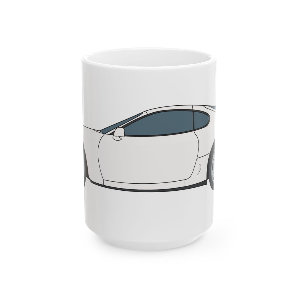 Toyota Supra MK4 Super White ll — Ceramic Mug — Coffee Cup (11oz & 15oz)