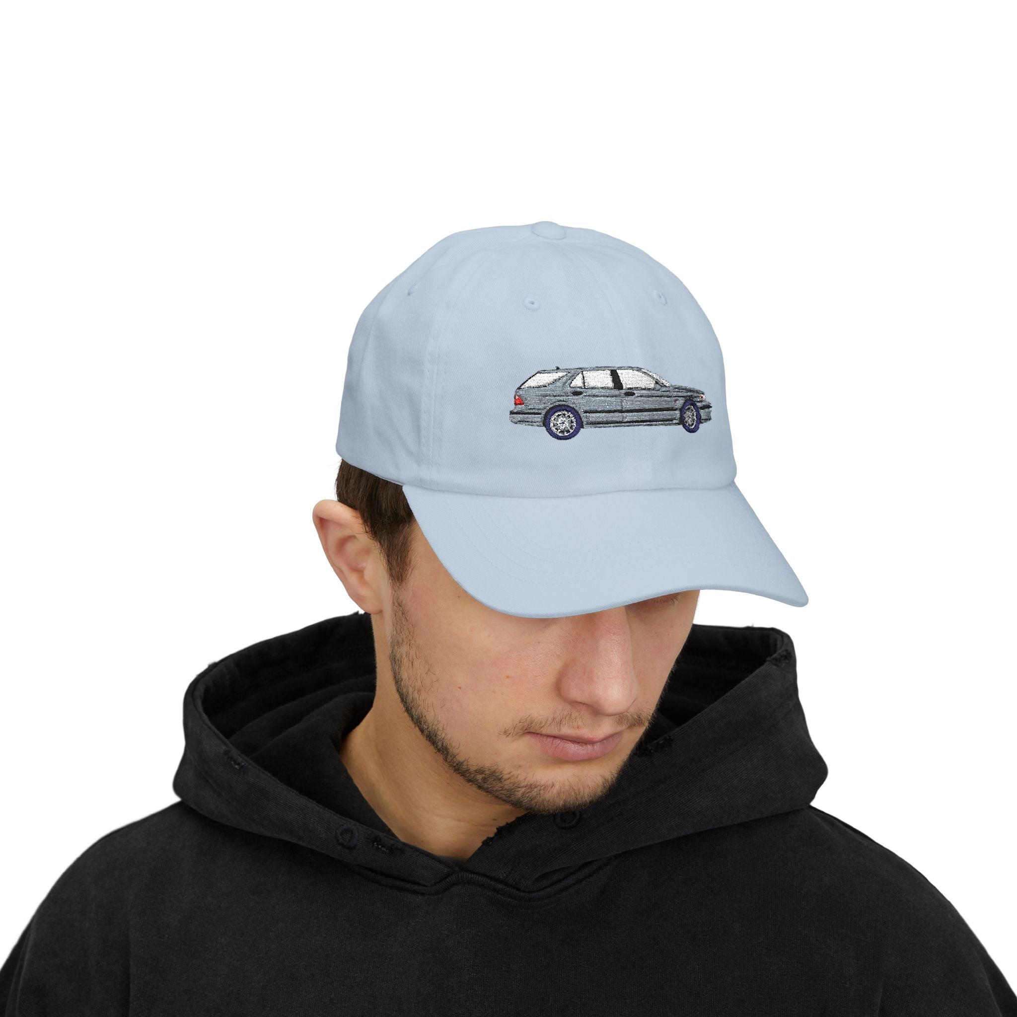 Saab 9-5 OG Aero Wagon Silver Metallic — Car Baseball Hat — Caps