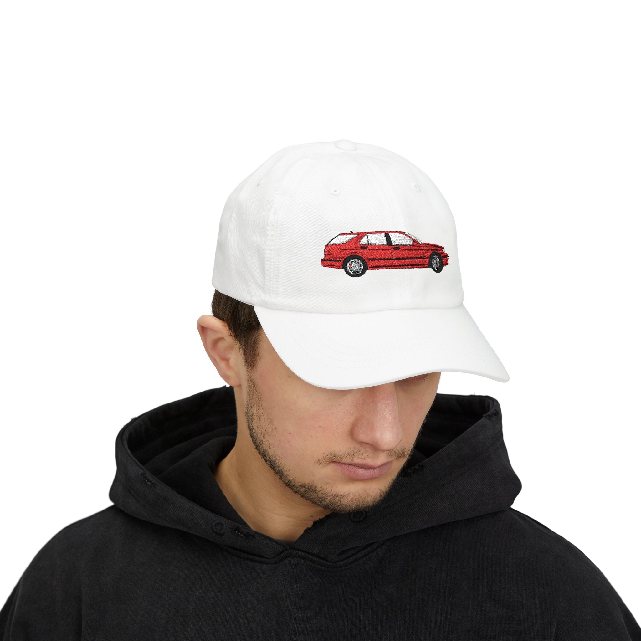 Saab 9-5 OG Aero Wagon Laser Red — Car Baseball Hat — Caps