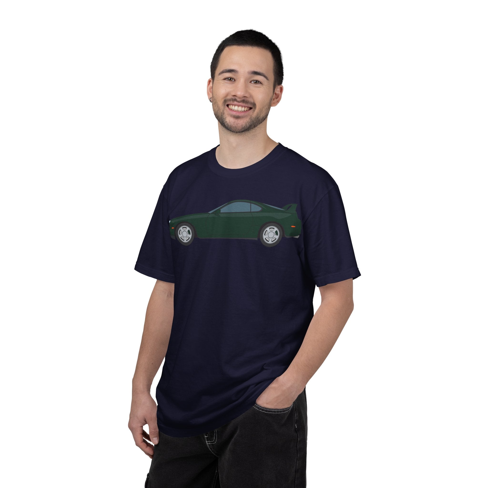 Toyota Supra MK4 Dark Green Mica  — T-Shirt — Retro Car Graphic Tee