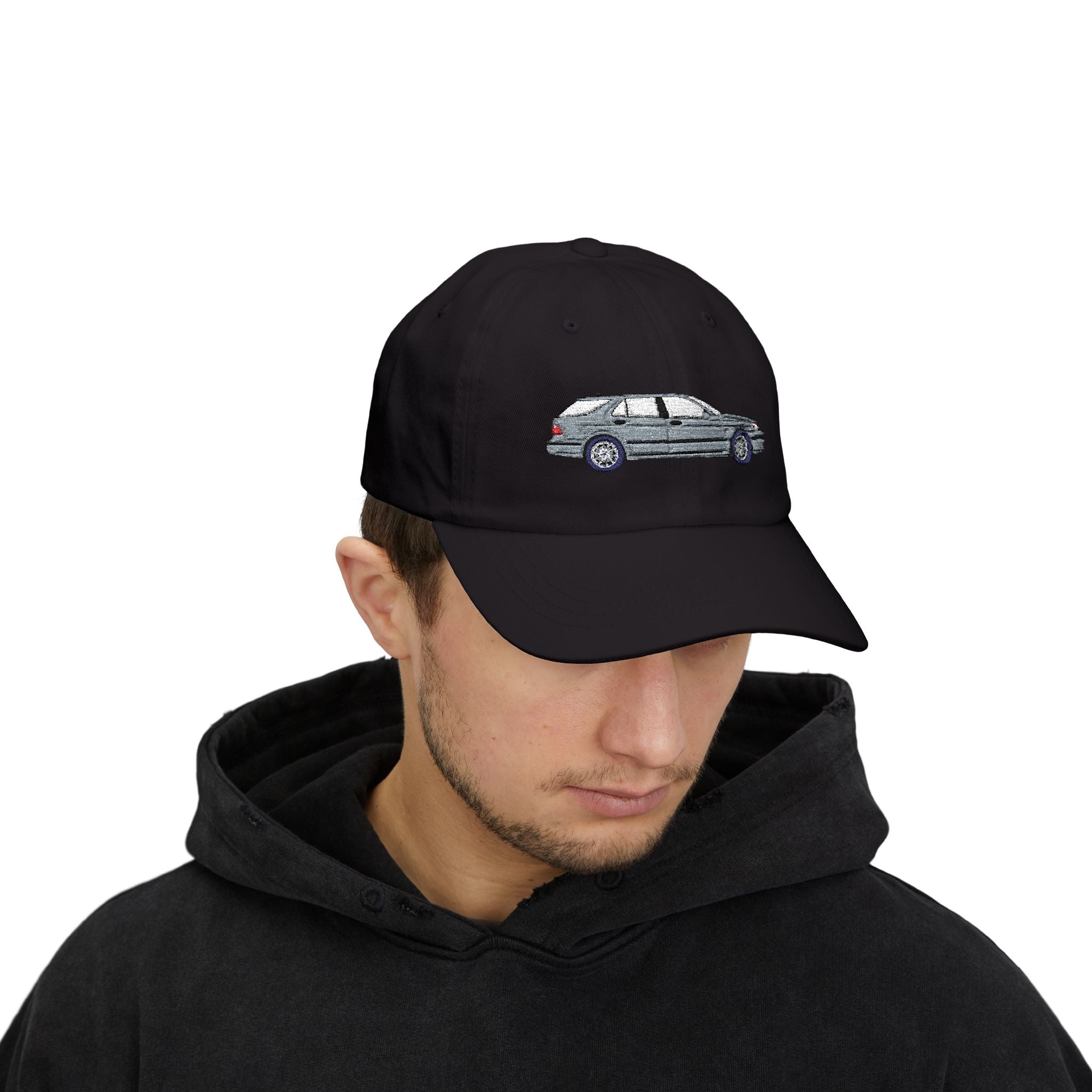 Saab 9-5 OG Aero Wagon Silver Metallic — Car Baseball Hat — Caps
