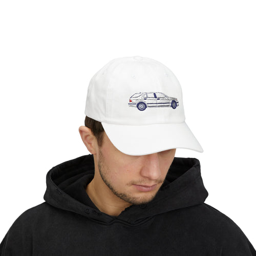 Saab 9-5 OG Aero Wagon Artic White — Car Baseball Hat — Caps