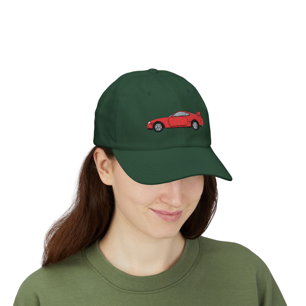Toyota Supra MK4 Super Red ll — Car Baseball Hat — Caps