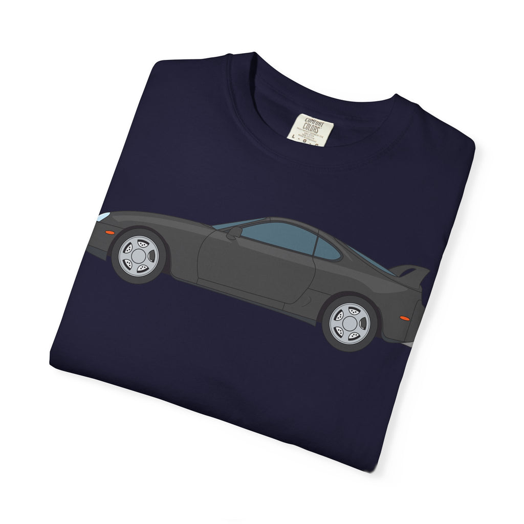 Toyota Supra MK4 Anthracite  — T-Shirt — Retro Car Graphic Tee