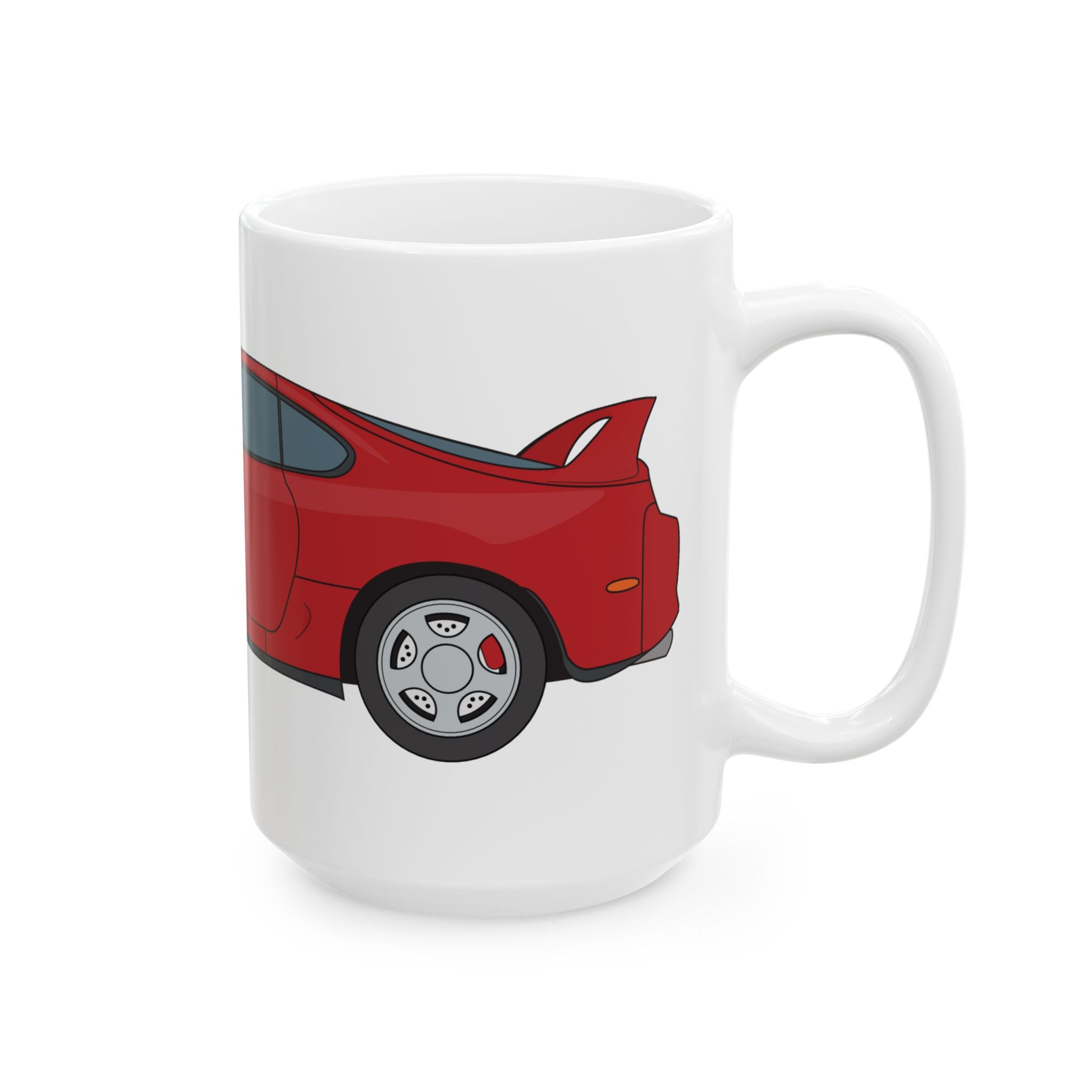Toyota Supra MK4 Super Red ll — Ceramic Mug — Coffee Cup (11oz & 15oz)