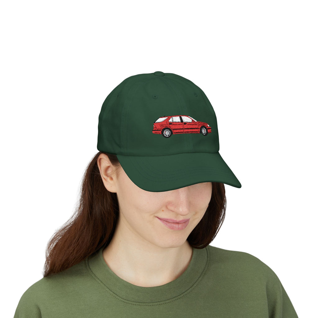 Saab 9-5 OG Aero Wagon Laser Red — Car Baseball Hat — Caps