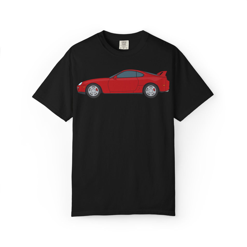 Toyota Supra MK4 Super Red ll  — T-Shirt — Retro Car Graphic Tee