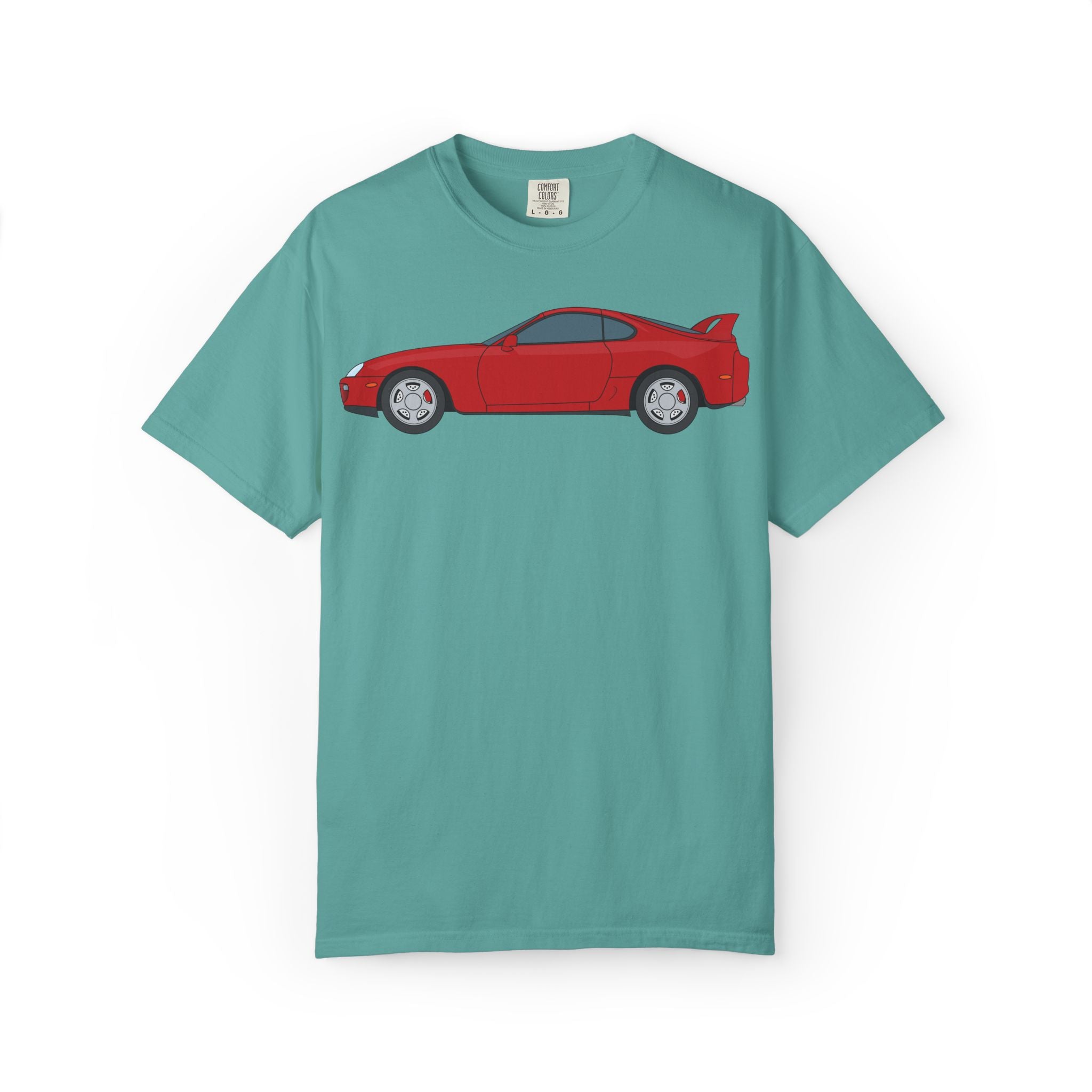 Toyota Supra MK4 Super Red ll  — T-Shirt — Retro Car Graphic Tee