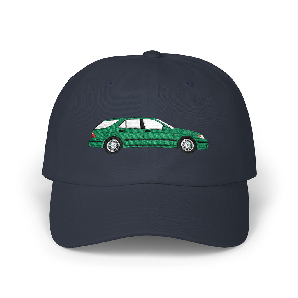 Saab 9-5 OG Aero Wagon Scarabe Green — Car Baseball Hat — Caps